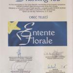 Pamětní diplom s podpisy hlavních organizátorů akce EF